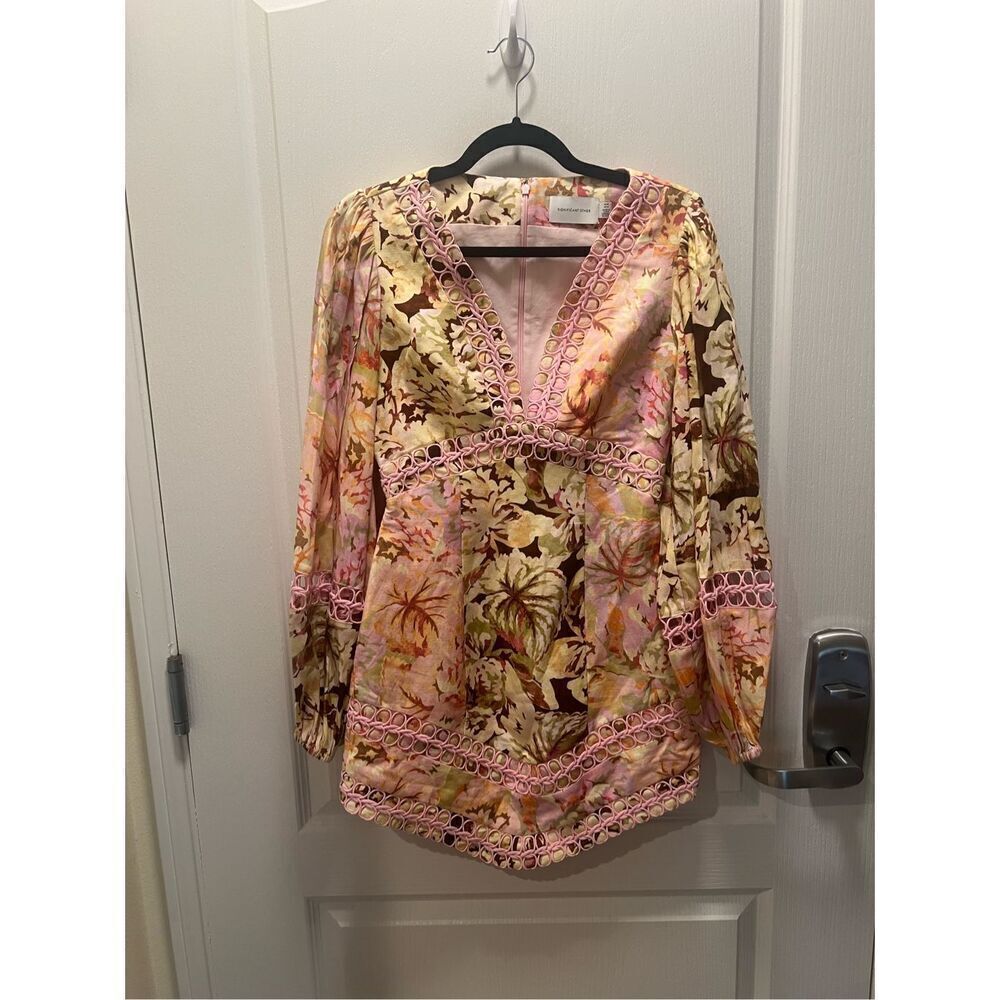 Significant Other Nicole Mini Dress in Jungle Mix Wedding Guest Sz 4 NWT$392 - Picture 5 of 9